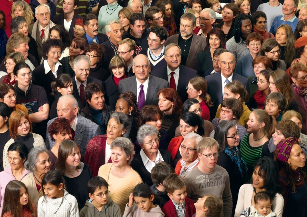 diverse crowd of people